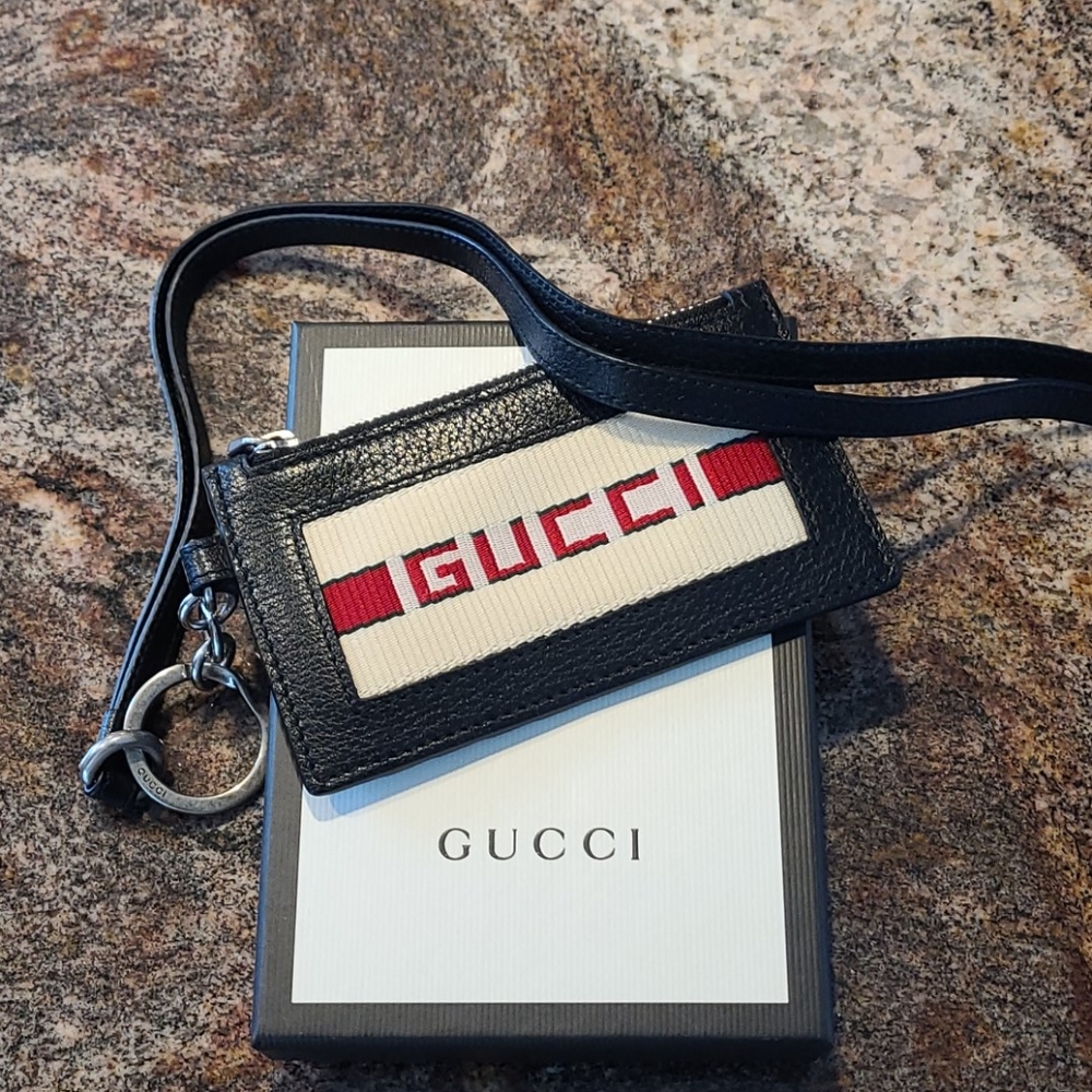 Gucci Logo stripped wallet